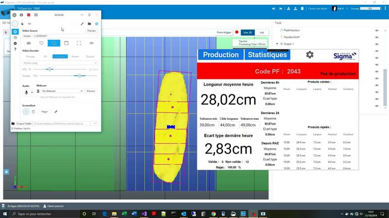 Entreprise informatique industrielle mesure dimensionnelle secteur agroalimentaire